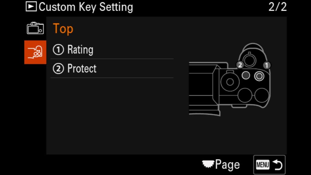 Sony a7R V Customize - Top