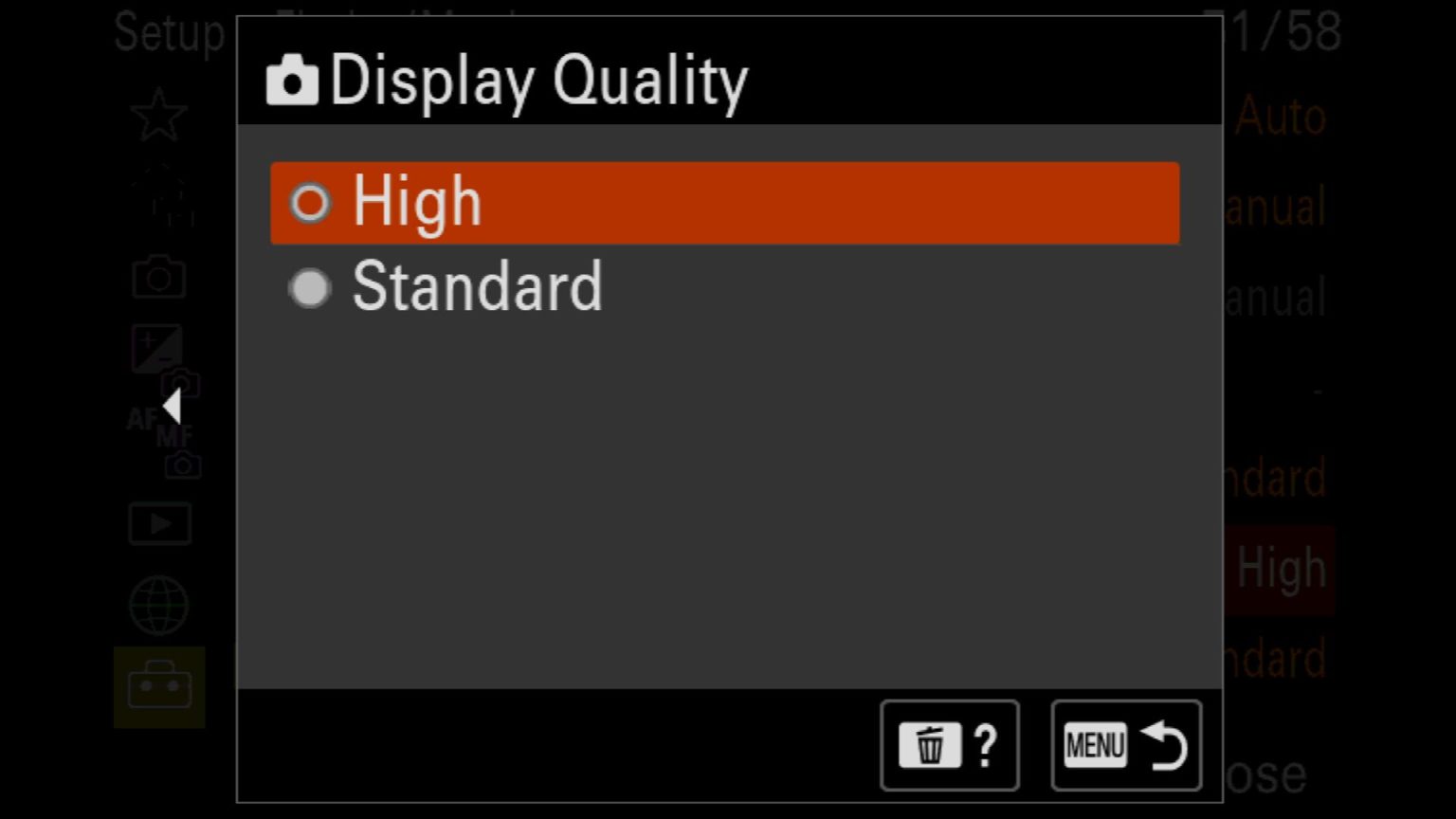 Sonya7RVSetupGuideDisplayQuality2 Colby Brown Photography