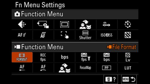 Fn Menu settings For the Sony a1 II by Colby Brown Photography. AF Level for Crossing - This setting allows me to change the sensitivity or "stickiness" of the AF system as other objects cross in front of my subject as I am tracking it. AF Tracking for Speed Change - This allows me to change how fast I want the AF system to react to the movement of my subject. Touch Function in Shooting - Adjust the functionality of the Touch support for the rear LCD screen. I can change from "Touch Focus" to "Touch Tracking" to "Touch Shutter" very quickly. Shutter Type - This setting lets me jump from shooting with the Electronic Shutter to a Mechanical shutter. ISO Auto Minimum Shutter Speed - Sets the minimum shutter speed I want to maintain when using AUTO ISO in Aperture Priority mode. This feature is popular with many wildlife photographers who enjoy shooting in Aperture Priority mode to maintain a shutter speed that is fast enough to photograph their subjects. Zebra Display - Turn on and off the Zebra display with the a1 II. I have my Zebra set to a custom lower limit of 107+, unique to the a1 and a1 II, to help me not blow out the highlights in my images. I share more info about this in my Setup Guide for the a1 II.