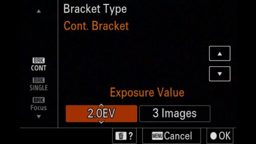 Exposure Bracketing Done Right, All of these settings can be found in the "Shooting" menu under "5: Drive Mode". Once there, select "Bracket Settings." For the Sony a1 II by Colby Brown Photography
