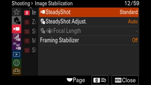 SteadyShot for Video (New to the Sony a1 II) by Colby Brown Photography.