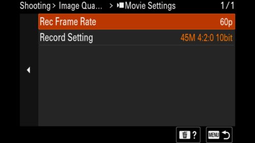 Movie Settings, video resolution, For the Sony a1 II by Colby Brown Photography.