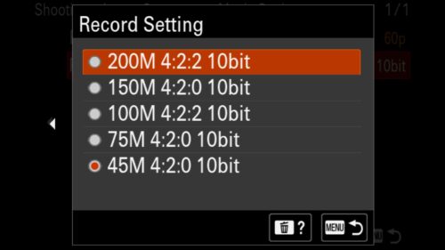 Movie Settings, video resolution, For the Sony a1 II by Colby Brown Photography.
