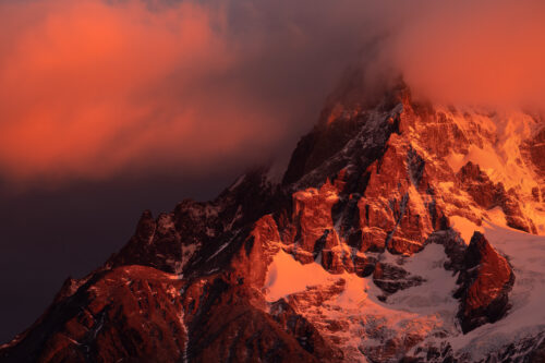 Stormy Sunrise over Torres del Paine in a Patagonia Photography Workshop with Colby Brown